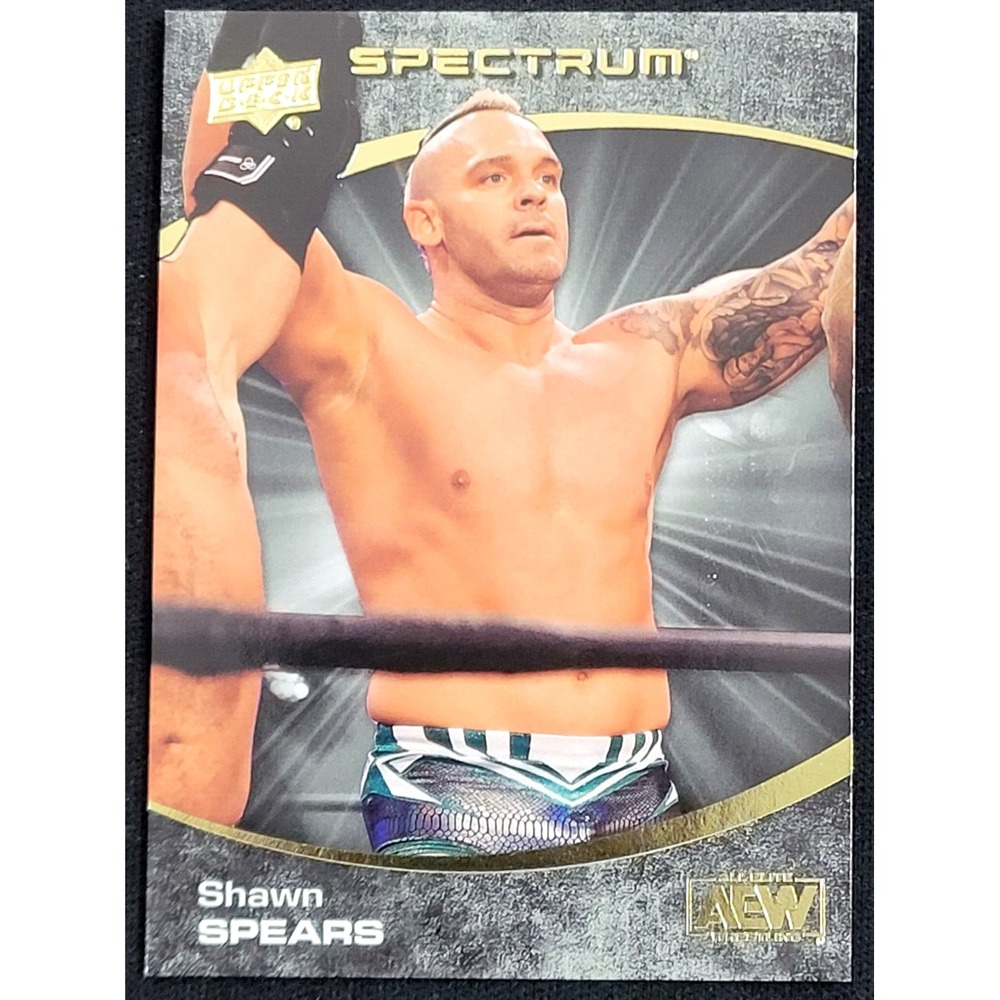 2021 UPPER DECK AEW SPECTRUM SHAWN SPEARS DARK #D 32/99 - Picture 1 of 2